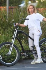 ASHLEY TISDALE Riding a Bike Out in Toluca Lake 09/05/2018