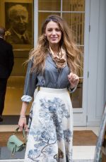 BLAKE LIVELY Leaves Dior Office in Paris 09/20/2018