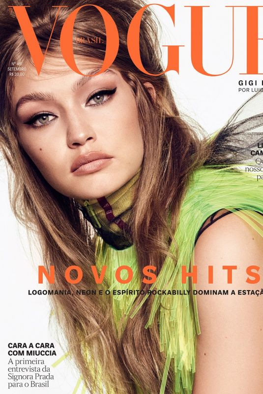 GIGI HADID in Vogue Magazine, Brazil September 2018