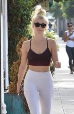 JULIANNE HOUGH in Tights Leaves a Gym in Los Angeles 09/12/2018