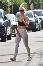 JULIANNE HOUGH in Tights Leaves a Gym in Los Angeles 09/12/2018