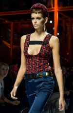 KAIA GERBER at Prada Runway Show at Milan Fashion Week 09/20/2018