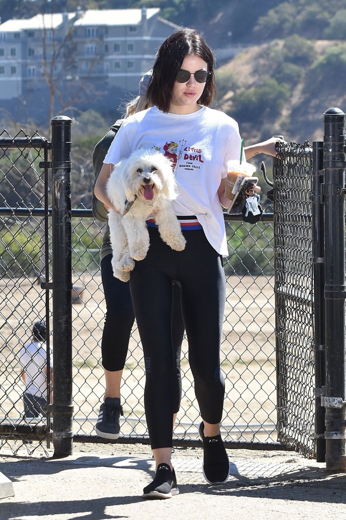 LUCY HALE at a Dog Park in Los Angeles 09/16/2018 – HawtCelebs