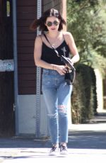 LUCY HALE in Denim Out for Lunch in Los Angeles 09/17/2018