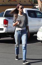 ALESSANDRA AMBROSIO Arrives at Top of the Line Skin Care Clinic in Encino 10/16/2018