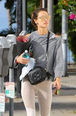ALESSANDRA AMBROSIO Heading to Yoga Class in Santa Monica 10/04/2018