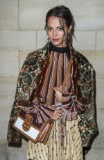 ALICIA VIKANDER at Louis Vuitton Show at Paris Fashion Week 10/02/2018