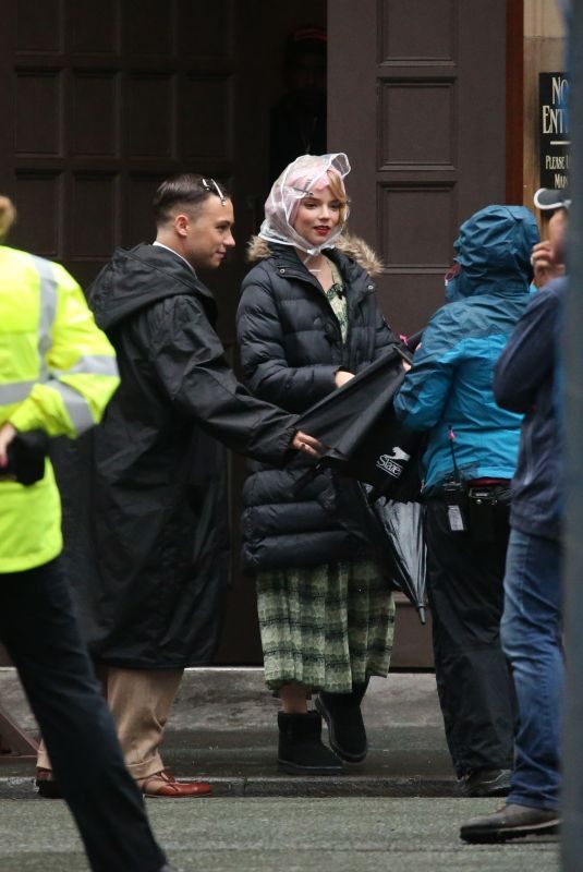 ANYA TAYLOR-JOY on the Set of Peaky Blinders in Manchester 10/12/2018