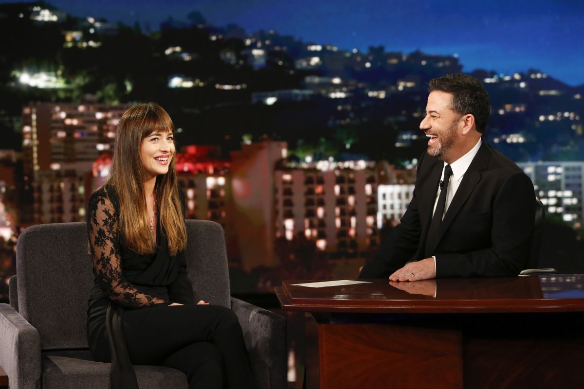 Dakota Johnson At Jimmy Kimmel Live 10112018 Hawtcelebs 