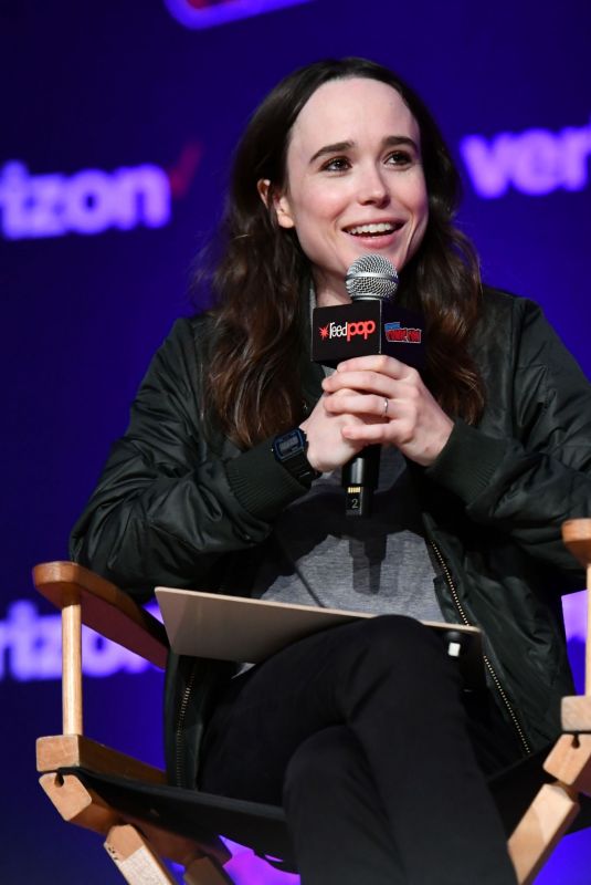 ELLEN PAGE at Netflix & Chills Panel at New York Comic-con 10/05/2018 ...