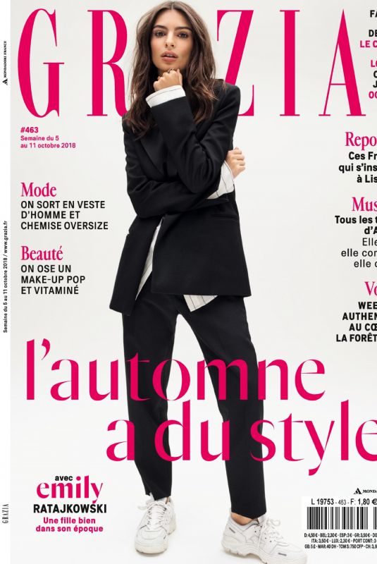 EMILY RATAJKOWSKI in Grazia Magazine, France October 2018 Issue