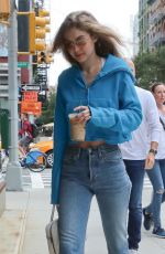 GIGI HADID Out for Iced Coffee in New York 10/05/2018