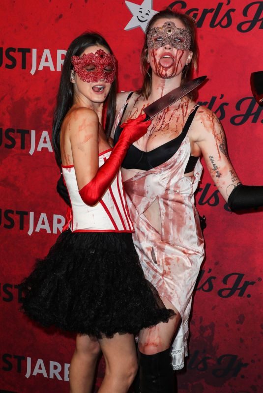 IRELAND and ALAIA BALDWIN at Just Jared’s 2018 Halloween Party in Hollywood 10/27/2018