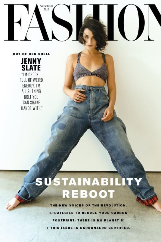 JENNY SLATE in Fashion Magazine, November 2018 Issue