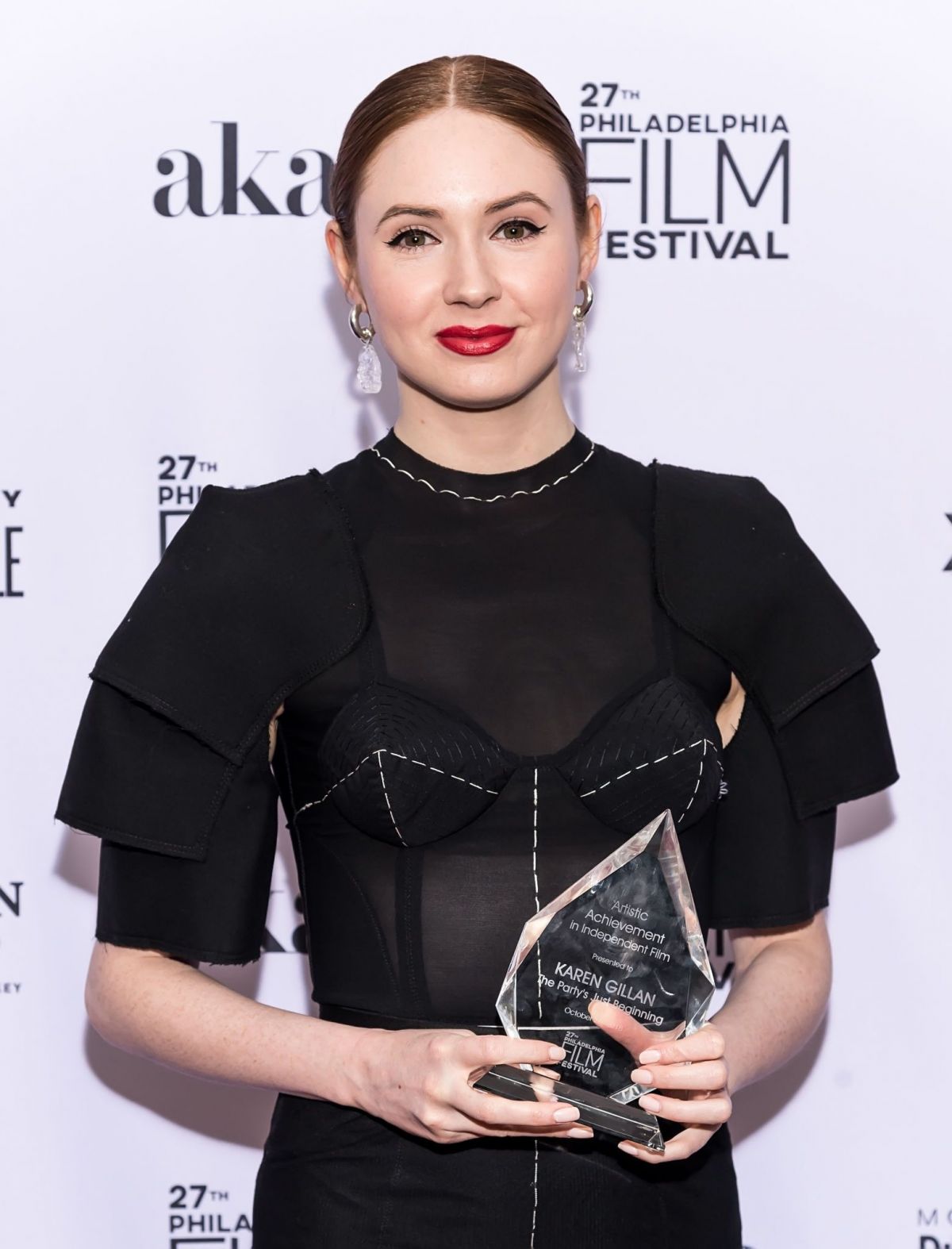 KAREN GILLAN Receives Artistic Achievement in Independent Film Award at Phi...