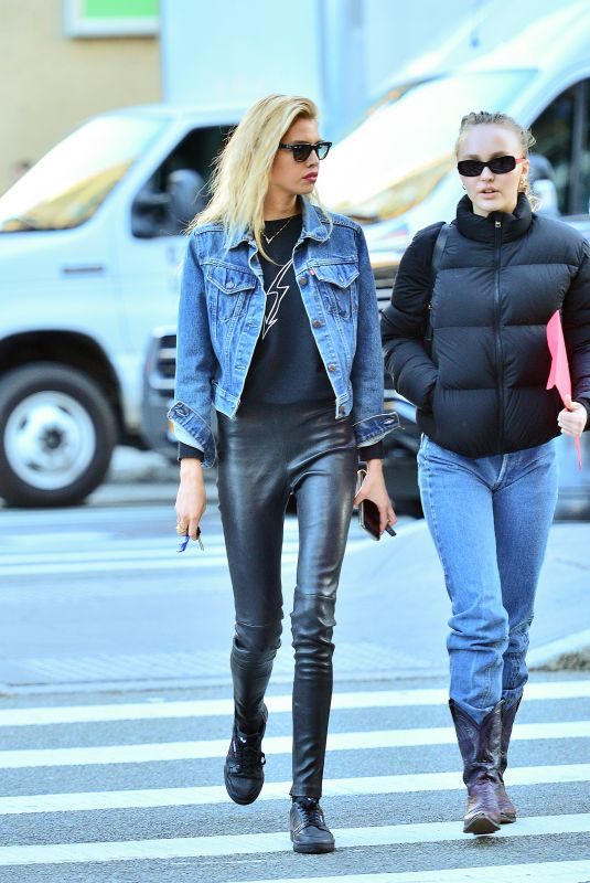 LILY-ROSE DEPP and STELLA MAXWELL Out in New York 10/25/2018