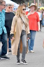 LUCY HALE Shopping at Flea Market in Pasadena 10/14/2018