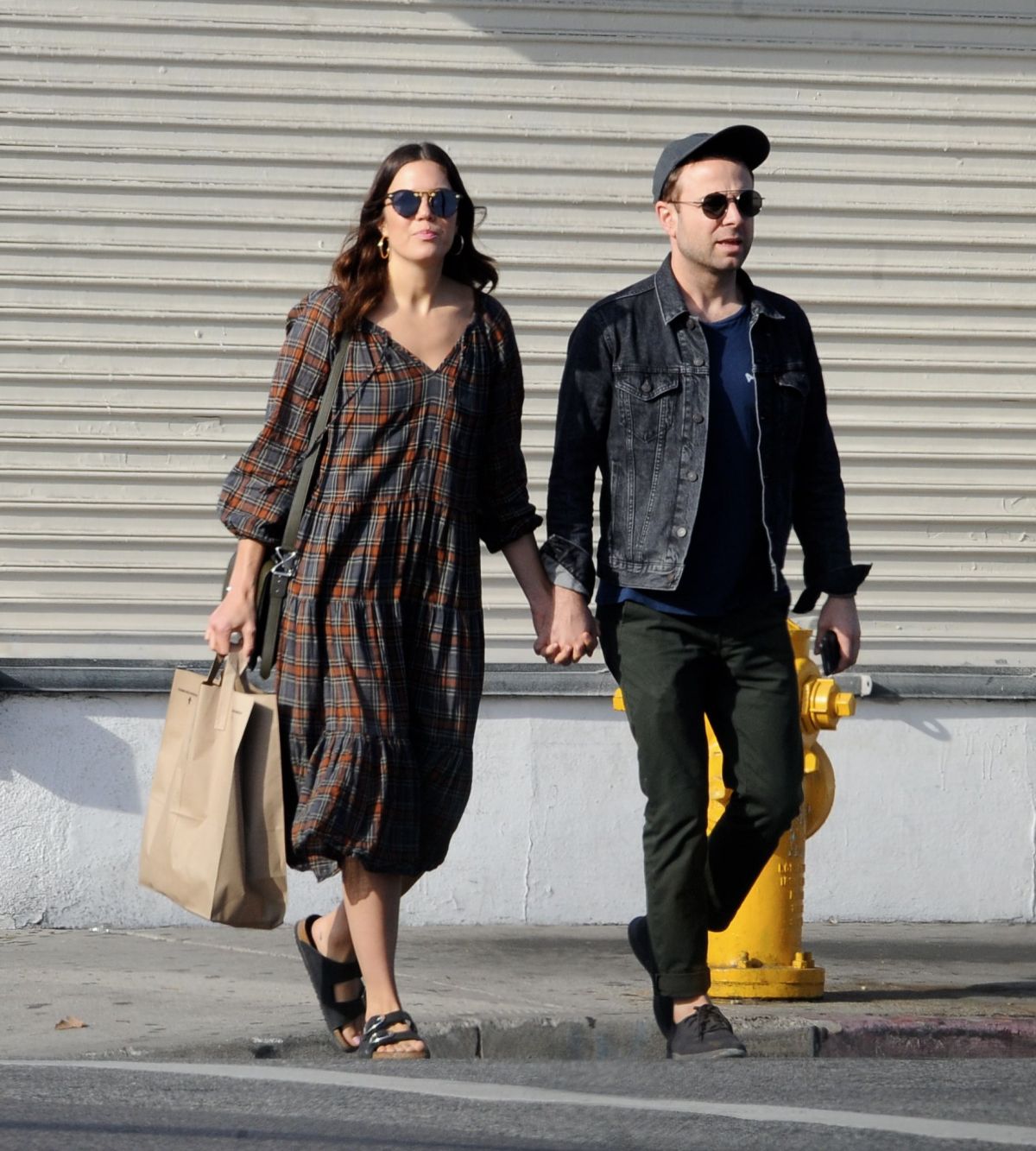 MANDY MOORE and Taylor Goldsmith Out in Highland Park 10/28/2018.