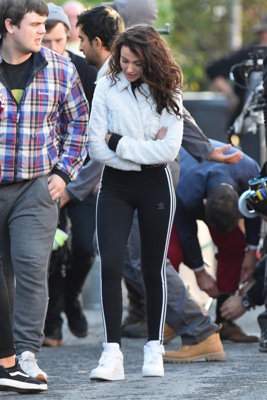 MICHELLE KEEGAN on the Set of Brassic Show in Lancashire 10/18/2018