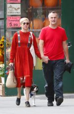 MICHELLE WILLIAMS and Phil Elverum Out in New York 10/10/2018