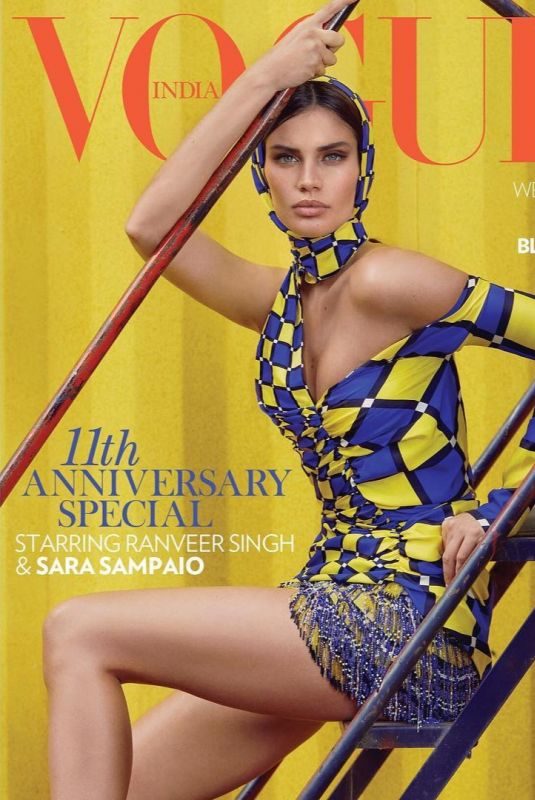 SARA SAMPAIO for Vogue Magazine, India October 2018
