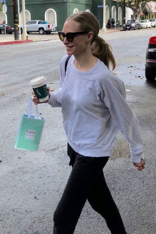 AMANDA SEYFRIED Leaves Kate Somerville in West Hollywood 11/29/2018