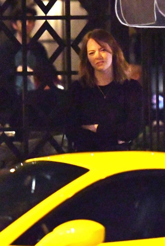 EMMA STONE and Jesse Eisenberg Out for Dinner in Los Angeles 11/27/2018