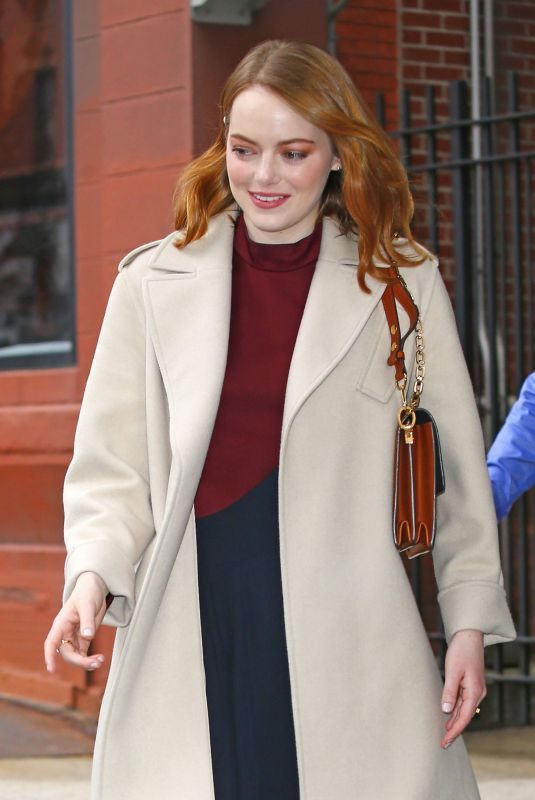 EMMA STONE Out in New York 11/09/2018