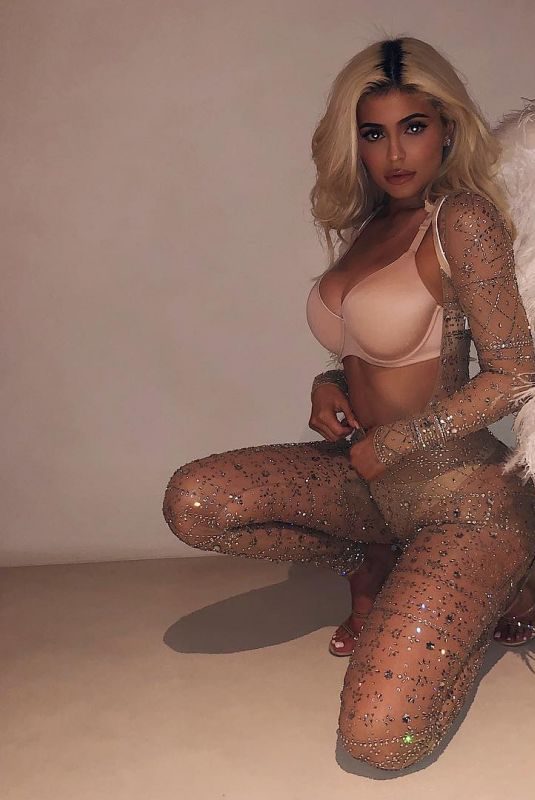 KYLIE JENNER as Vicotira’s Secret Angels for Halloween