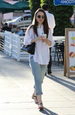 LILY COLLINS Leaves a Nail Salon in Los Angeles 11/26/2018