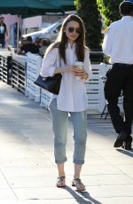 LILY COLLINS Leaves a Nail Salon in Los Angeles 11/26/2018