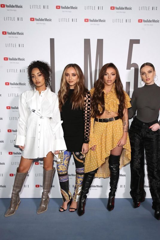 LITTLE MIX at Youtube x Little Mix Present Strip Music Video in London 11/16/2018