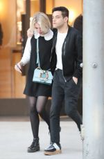 LUCY BOYNTON and Rami Malek Out in Beverly Hills 11/14/2018