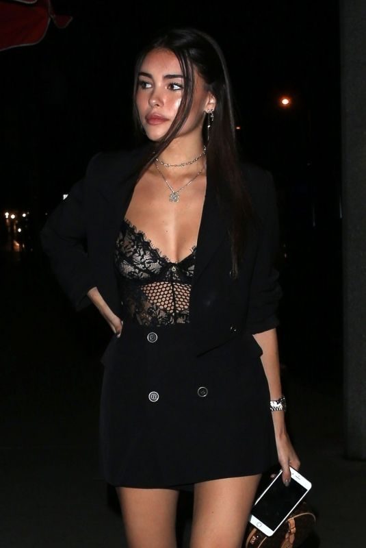 MADISON BEER at Boa Steakhouse in West Hollywood 11/28/2018