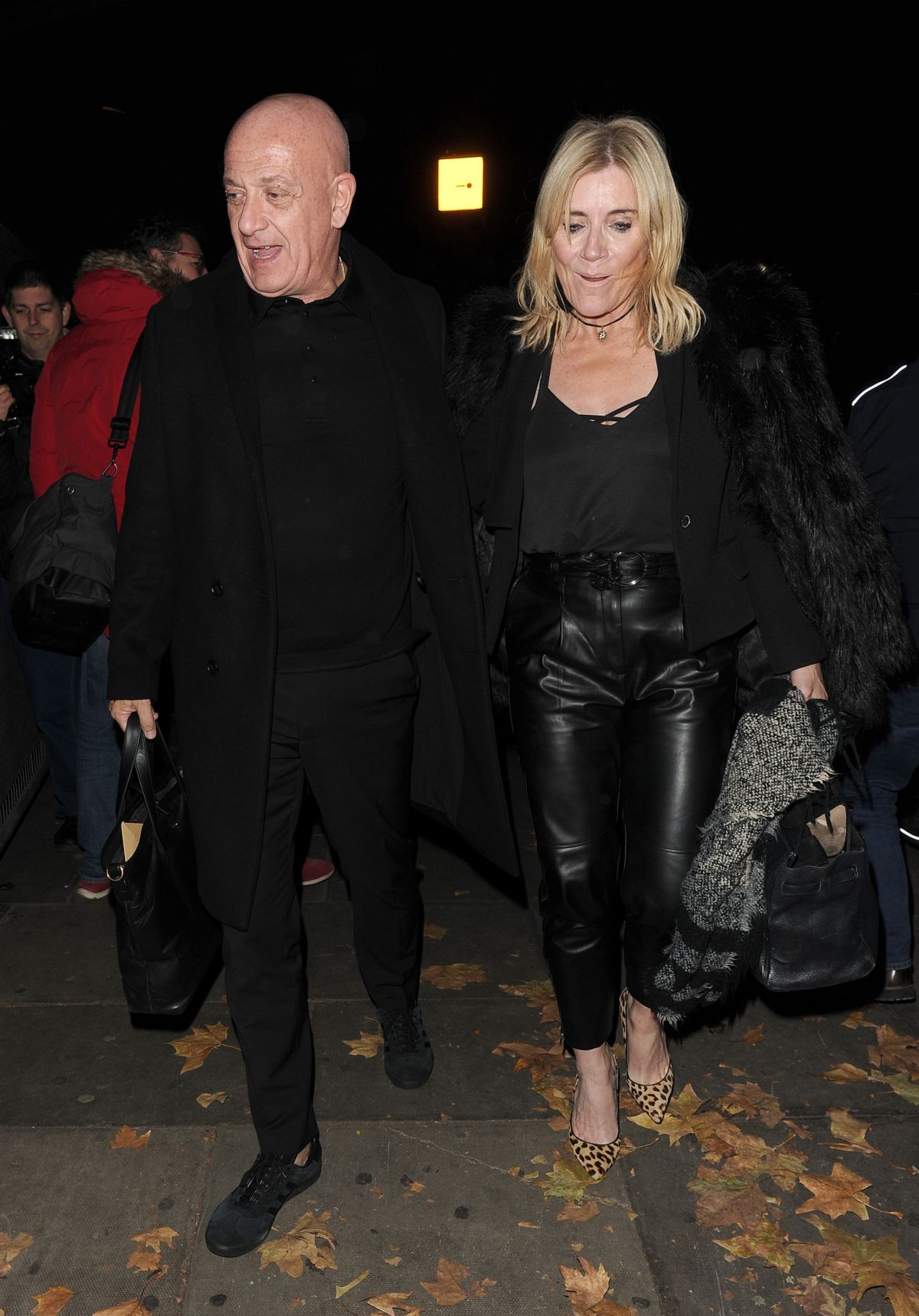 MICHELLE COLLINS Arrives at Phil Turner’s 50th Birthday Party in London ...