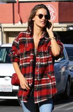 ALESSANDRA AMBROSIO Arrives at a Skin Care Clinic in Los Angeles 12/11/2018
