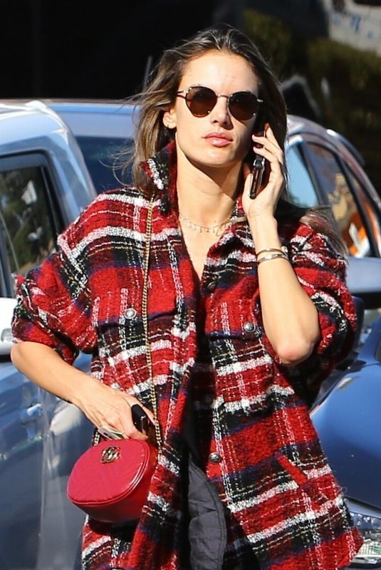 ALESSANDRA AMBROSIO Arrives at a Skin Care Clinic in Los Angeles 12/11/2018
