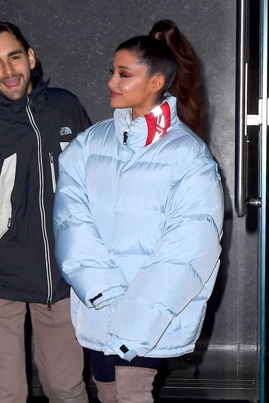 ARIANA GRANDE Leaves Her Apartment in New York 12/05/2018