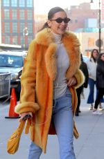 BELLA HADID Out in New York 12/29/2018