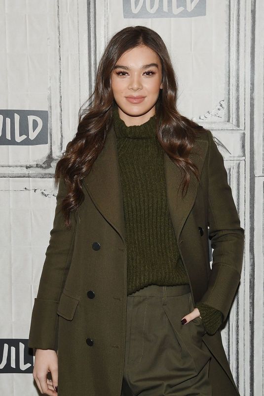 HAILEE STEINFELD at AOL Build in New York 12/18/2018