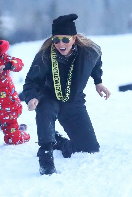 MARIAH CAREY Out on Snow in Aspen 12/27/2018