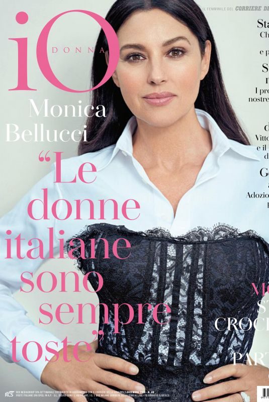 MONICA BELLUCCI in Io Donna Del Corriere Della Sera, Deceber 2018
