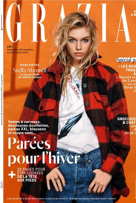 STELLA MAXWELL in Grazia Magazine, France November 2018 Issue