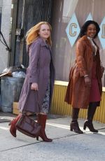 ELIZABETH MOSS on the Set of The Kitchen in New York 01/12/2019