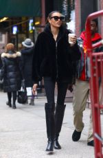 LAMEKA FOX Out for Coffee in New York 01/05/2019