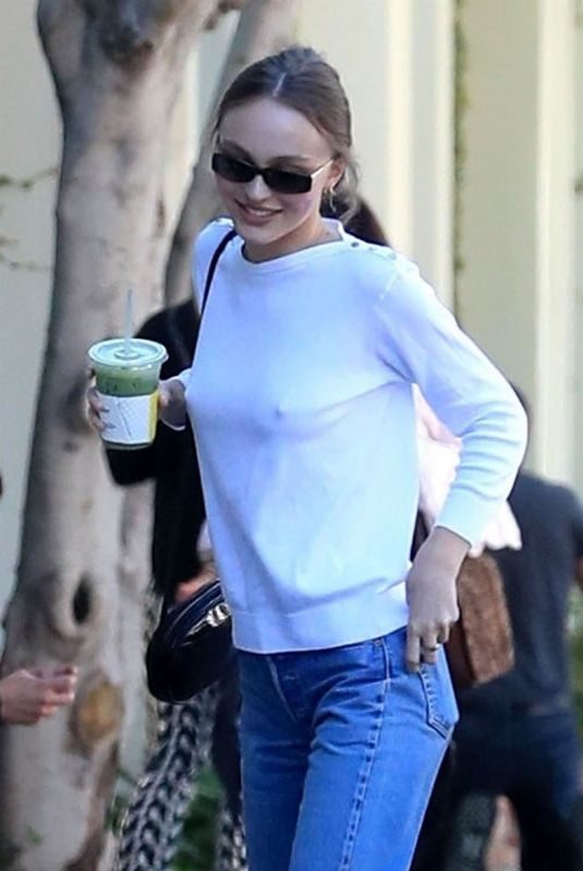 LILY-ROSE DEPP at Alfred’s Coffee in West Hollywood 01/25/2019
