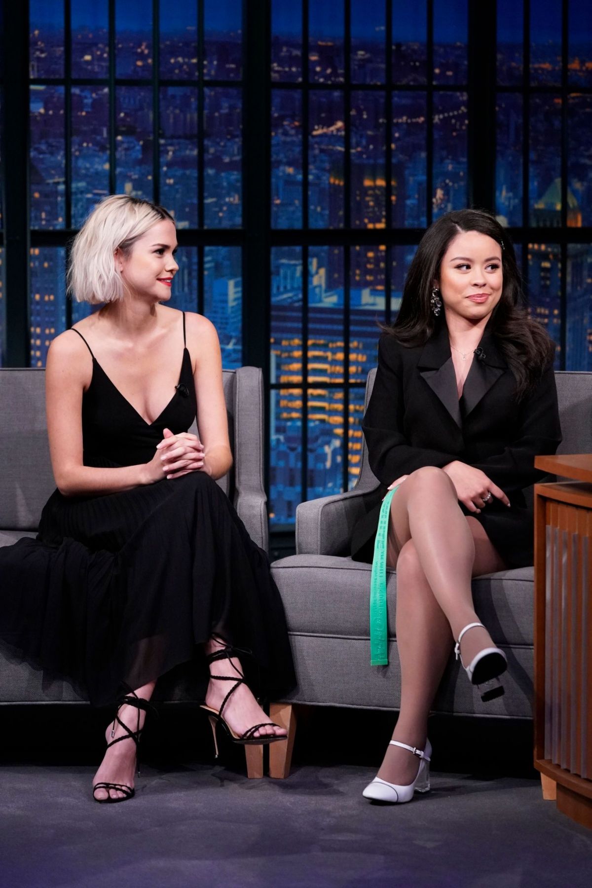 Maia Mitchell And Cierra Ramirez At Late Night With Seth Meyers 01 28