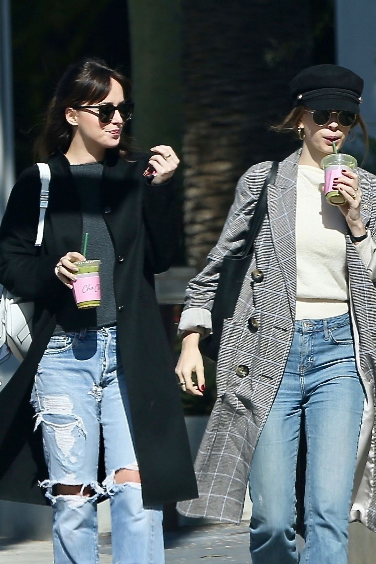 DAKOTA JOHNSON and ROISIN DONNELLY Out for Juice in West Hollywood 02 ...