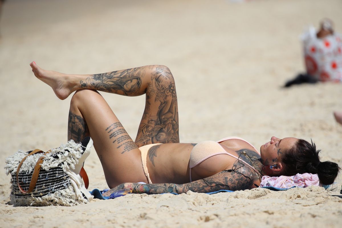 JEMMA LUCY in Bikini on Bondi Beach in Sydney 02/26/2019.