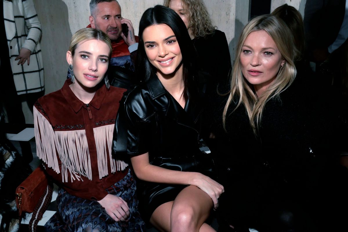 KENDALL JENNER, EMMA ROBERTS and KATE MOSS at Longchamp Show at NYFW in ...